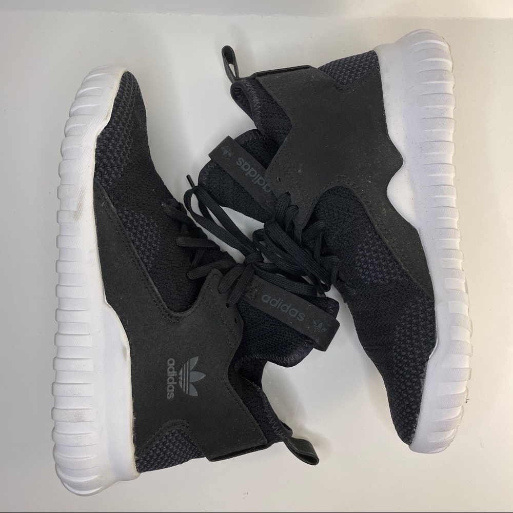 Adidas Tubular X, Kids Size 3.5, Black and White, Worn Twice